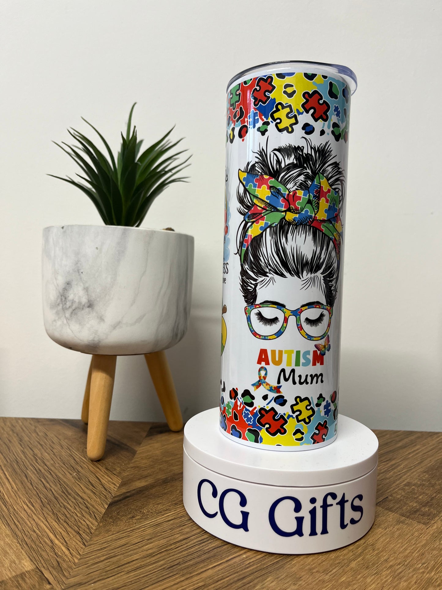 Autism Mum 20oz Tumbler