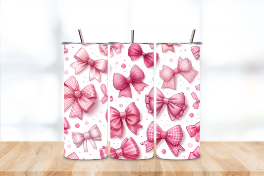 Pink Bows 20oz Tumbler